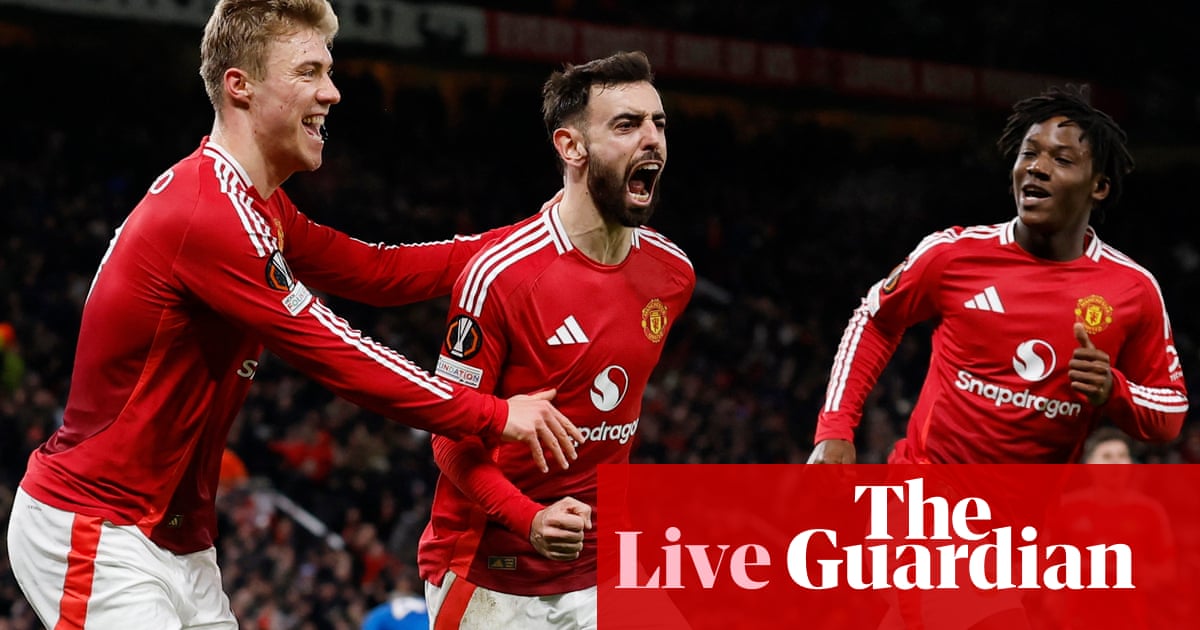 Manchester United 2-1 Rangers: Europa League – as it happened