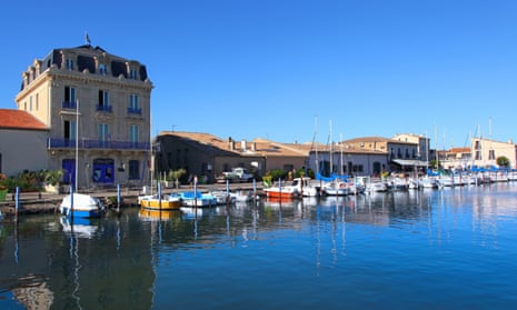 The harbour in the village of Marseillan in the Languedoc-Roussillon region of southern France