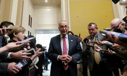 Chuck Schumer said: ‘I’m very glad that the two sides got together to avoid a shutdown.’