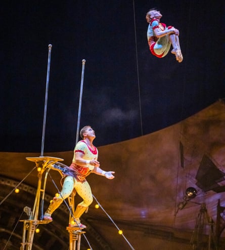 Volodymyr Klavdich and Ekaterina Evdokimova in Kurios by Cirque du Soleil.