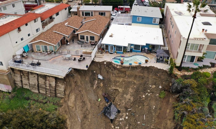 California water restrictions eased as cliff sides crumble after storms (theguardian.com)