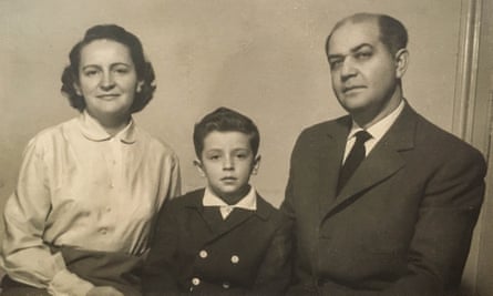 Catalina Adam with her son George and her husband
