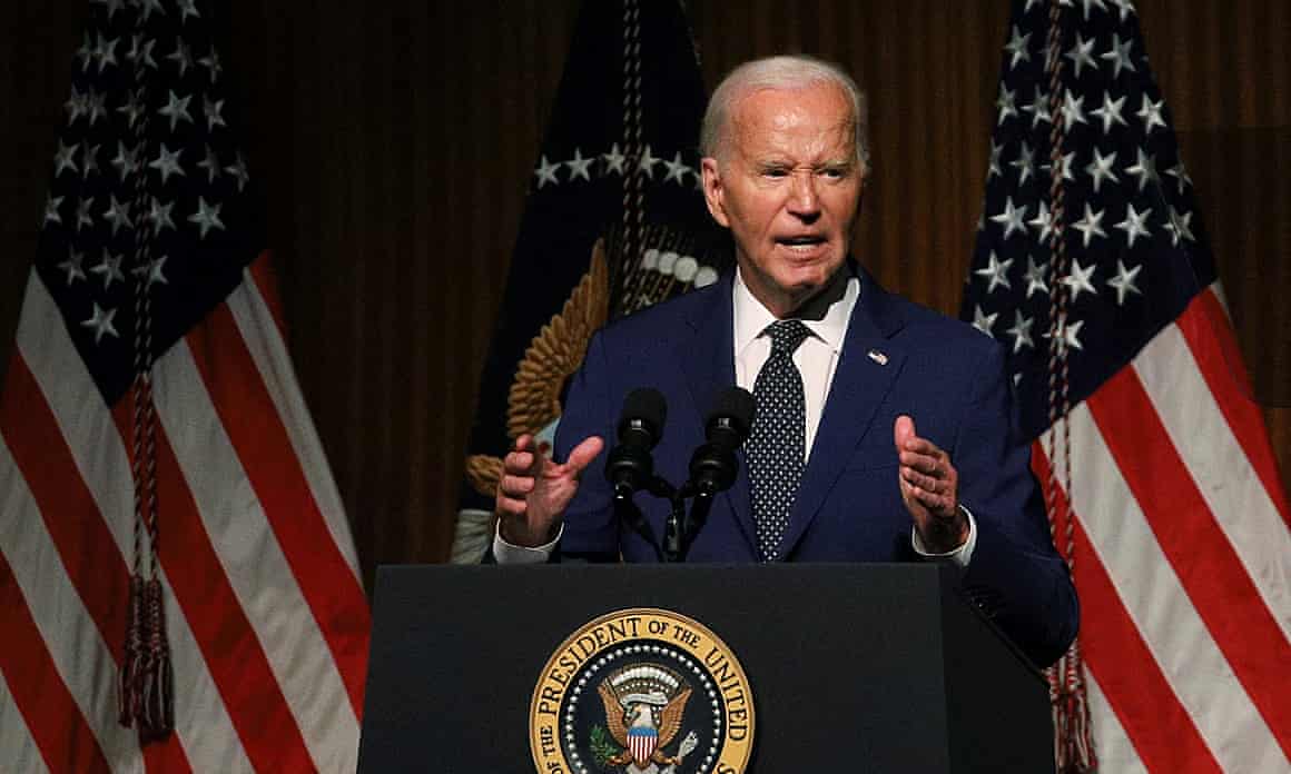 Joe Biden at the LBJ library in Austin.