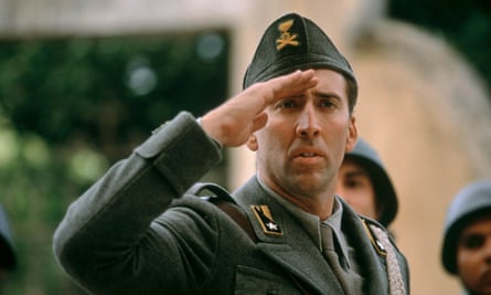 Nicolas Cage in Captain Corelli’s Mandolin.