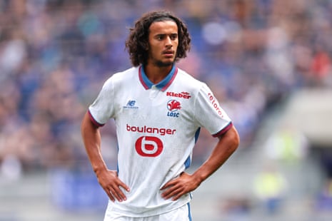 Ayyoub Bouaddi during the pre-season friendly match between Everton and Lille