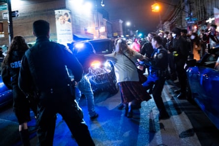 Police and protesters clash