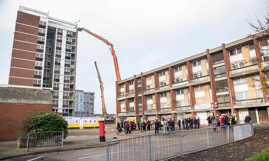 Demolition of the notorious Mardyke estate, the setting for Made In Dagenham and Fish Tank.