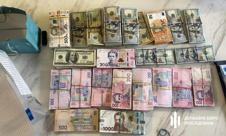 An image released by the SBI of what it said was the haul of cash seized