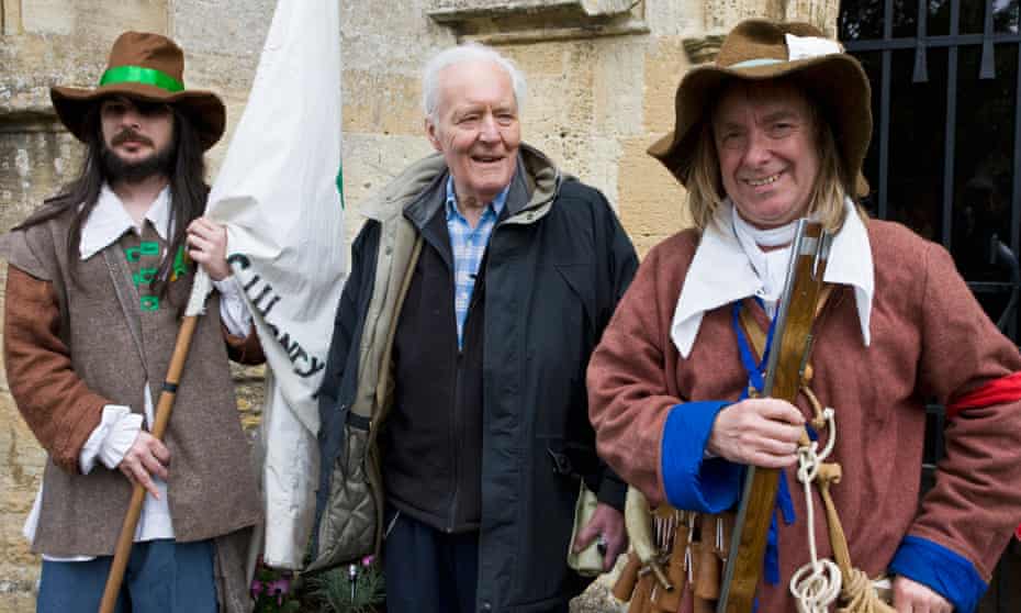 The late Tony Benn at the Levellers parade in Burford, Oxfordshire