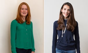 Lara Brown, left, and Grace de Souza, both 14.