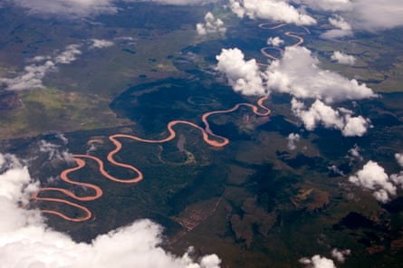 Amazon river, BrazilAerial view of the Amazon river near Manaus, in the Brazilian Amazon.