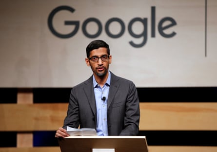 Pichai, the CEO of Google, which had $162bn in revenues last year.