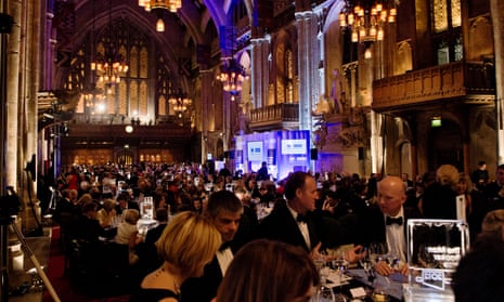 What were the judges saying? … guests at the Guildhall in London waiting for the anouncement of the 2012 award.