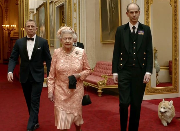 The Queen with the actor Daniel Craig, left, taking part in a James Bond spoof featured during the opening ceremony of the London 2012 Olympic Games.