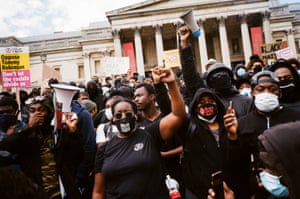 Black Lives Matter protest in London over the weekend