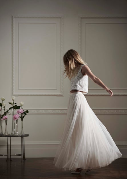 Needle and Thread bridal skirt and top