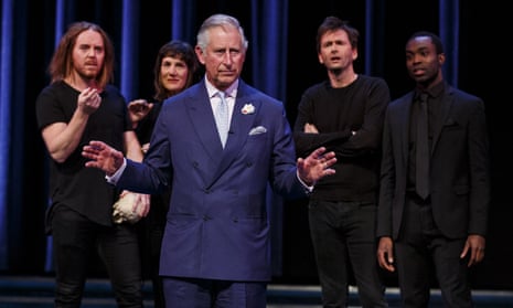 Prince Charles on stage