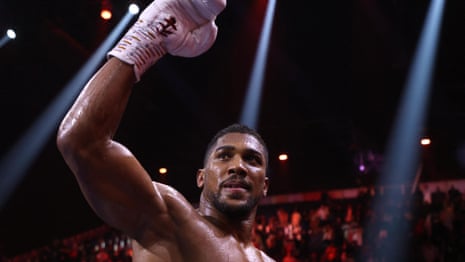 'I'll fight anyone': Anthony Joshua targets world title after Wallin win – video