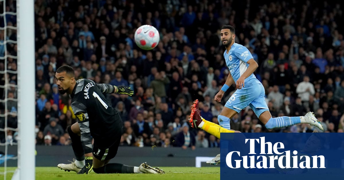 Mahrez breaks tension as Manchester City beat Brighton and return to summit