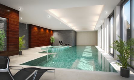 Swimming pool at Battersea Place