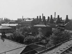 Tunstall, Pinnox Street, from Loop Line, 12 June 1957 by E.J.D. Warrillow (digitised from the original glass plate negative)