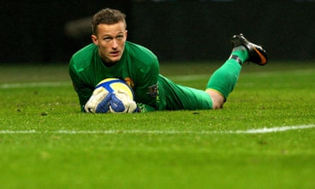 Anders Lindegaard in his days at Manchester United.