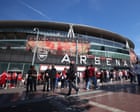 Arsenal v Burnley: Premier League – live ⚽ Updates from the 8pm BST KO at the Emirates Stadium⚽ Table | Top scorers | Football Daily | Email TahaPreview reading to get stuck into:First against 19th, the visitors already down. This should be straightforward but it just isnt, is it? Arsenal are two victories away from their first league title in 22 years, maybe even just one if Manchester City fail to beat Bournemouth tomorrow night. Every Arsenal fan I speak to is terrified, the heart constantly throbbing, no calm to be found until it is finally over. Three second-place finishes on the bounce will do that to you. The suffering continues at 8pm BST. Continue reading...