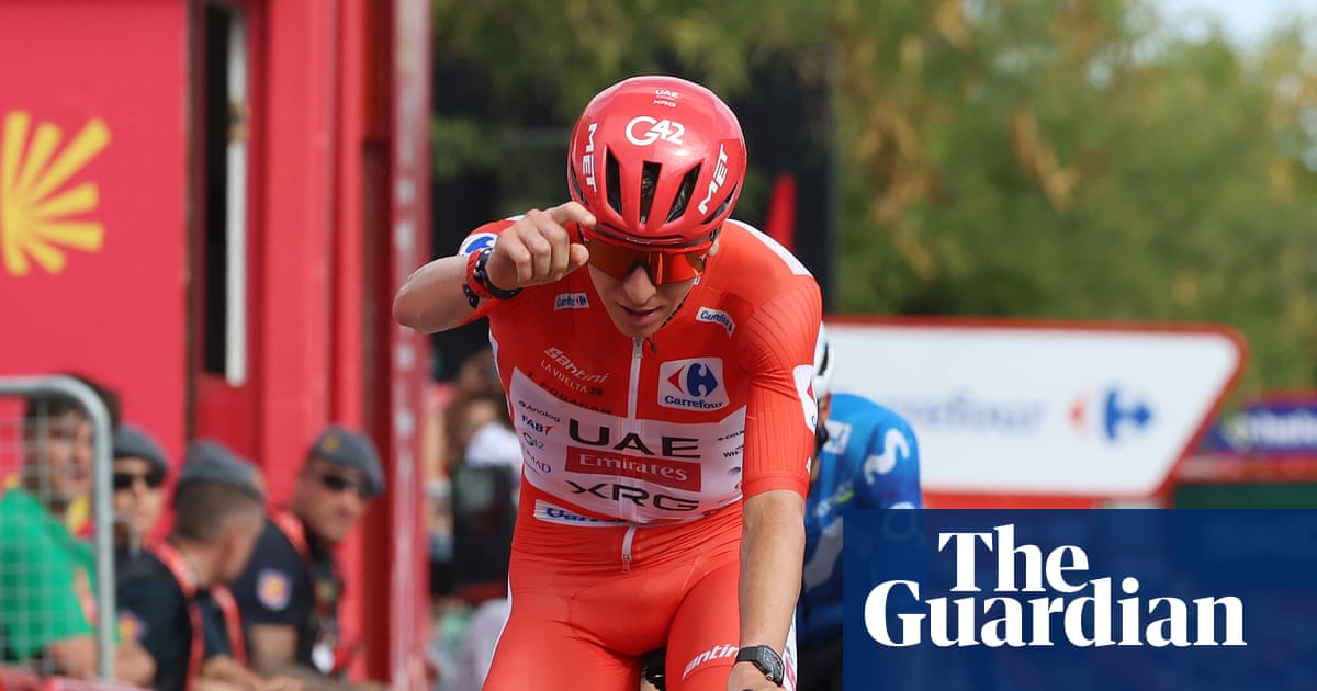 Photo: The Guardian Tadej Pogačar Survives Off-Road Scare to Win Stage Six at Vuelta a España