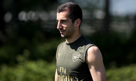Arsenal’s Henrikh Mkhitaryan will play no part in the Europa League final against Chelsea because of concerns over his safety.