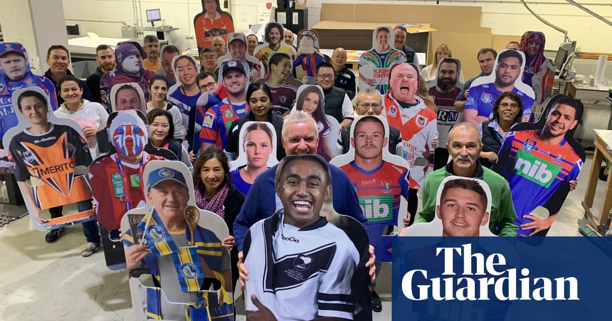 Fan in the stand: NRL fans can pay for cardboard cutouts of their faces to be put on stadium seats