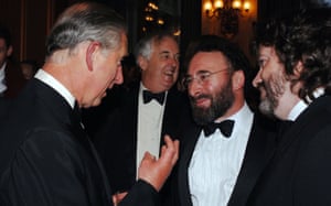Prince Charles, president of the Royal Shakespeare Company, talks to Sher at a gala celebration event for the RSC’s Complete Works Festival at the Foreign and Commonwealth Office May 17, 2006
