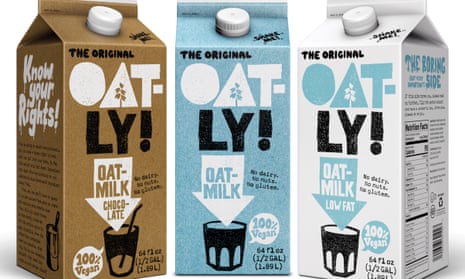 In short supply … Oatly’s oat milk.