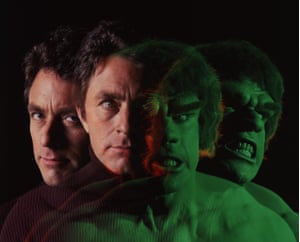 Bill Bixby and Lou Ferrigno in The Incredible Hulk.