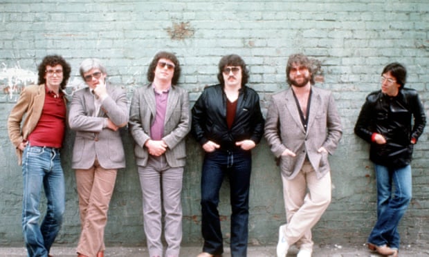 ‘I hate the 80s for the mullet I used to have’ … Steve Lukather, third left, with Toto.