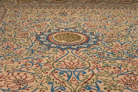 In stitches … a Baroda carpet in the Pearls and Celebrations gallery.