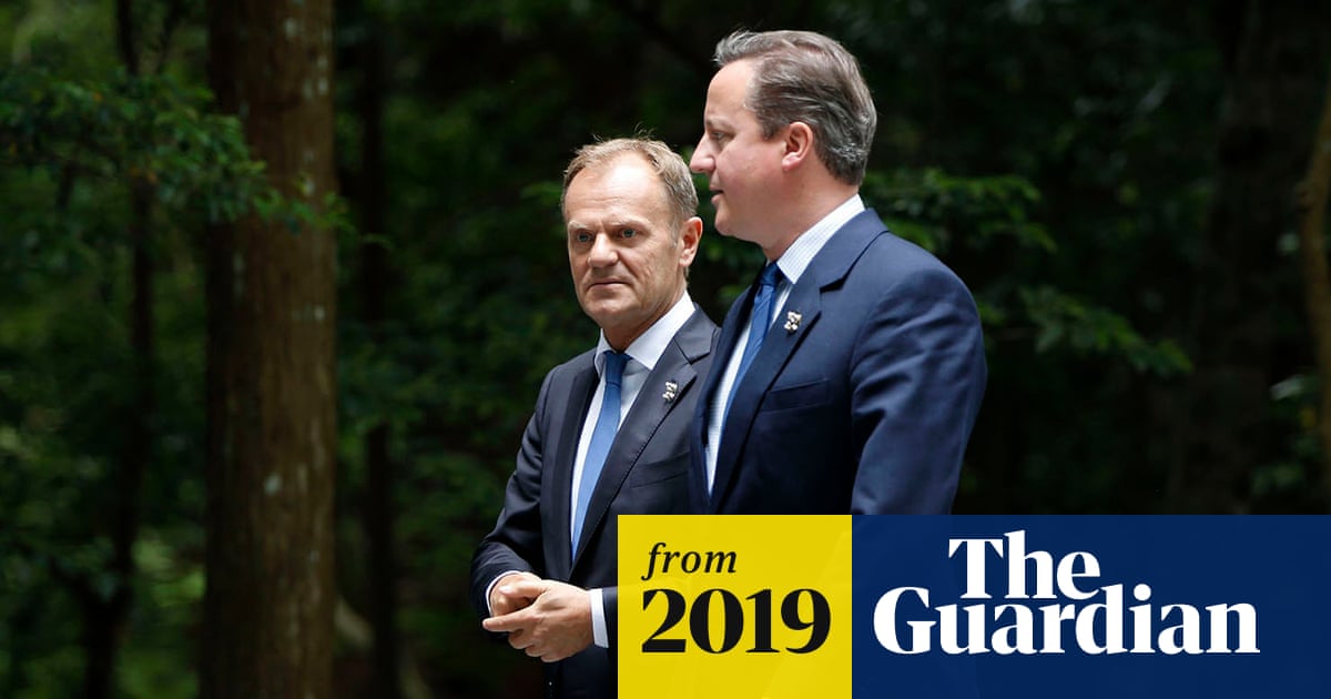 Cameron did not think EU referendum would happen, says Tusk Cameron did not think EU referendum would happen, says Tusk
