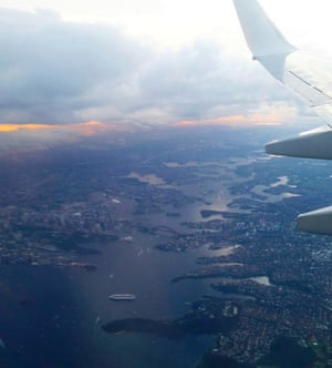 View of the city from on high.