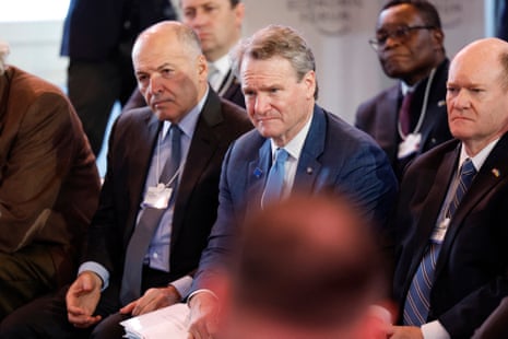 Brian Moynihan, chief executive officer of Bank of America, attends today’s session with 'CEOs for Ukraine'.