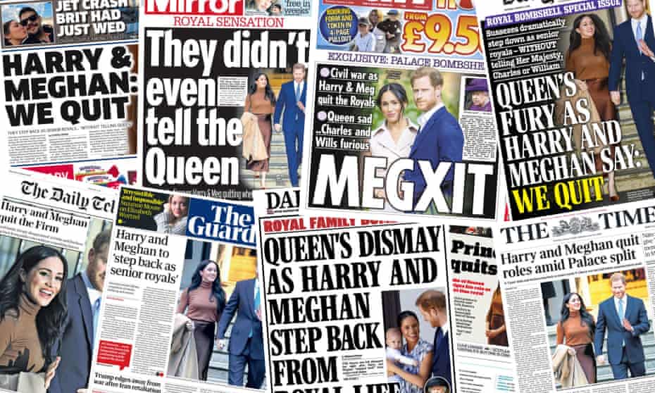 collage of uk front pages
