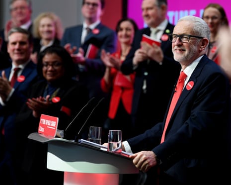Labour Party General Election Manifesto Launch, Birmingham, UK - 21 Nov 2019<br>Mandatory Credit: Photo by James Veysey/REX/Shutterstock (10481792bj) Jeremy Corbyn and members of the shadow cabinet at the launch of the 2019 Labour manifesto. Labour Party General Election Manifesto Launch, Birmingham, UK - 21 Nov 2019