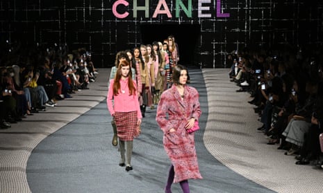 Models on Chanel catwalk