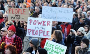 Occupy protest in Frankfurt, 2011.