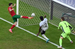 Jota scores for Portugal in a group-stage defeat by Germany at the delayed Euro 2020 tournament in Munich.