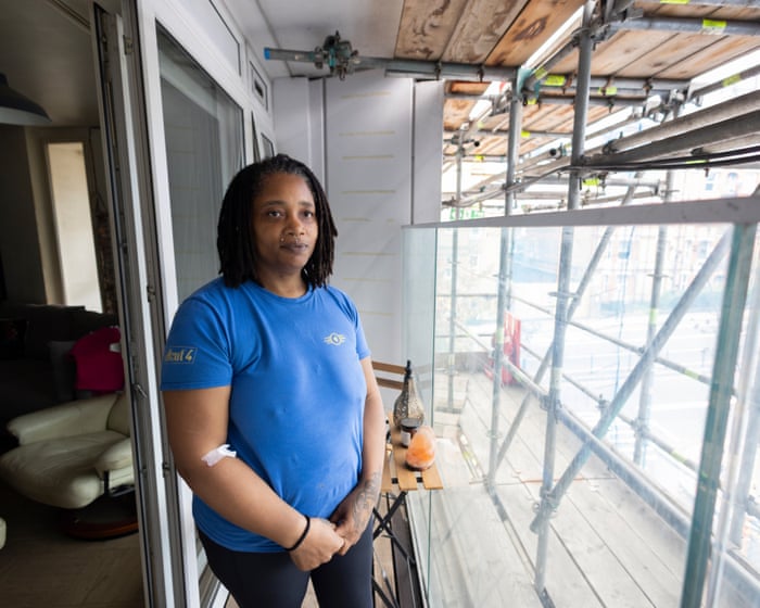 ‘It’s miserable’: London tower residents fear disaster with post-Grenfell scaffolding still up