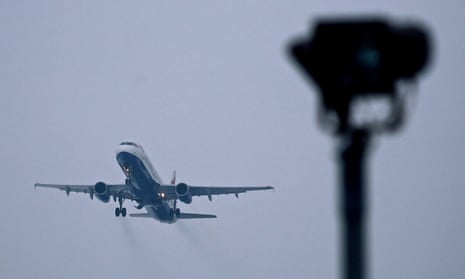 Plane flies away after taking off from Heathrow airport in west London