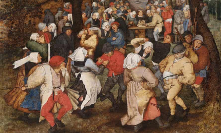Bruegel’s Wedding Dance, featuring Flemish bagpipes.