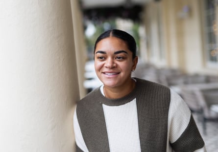 Jess Carter poses for a photo at the The Terrace in Leamington Spa