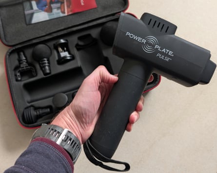 Powerplate Pulse 2 massage gun.