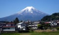 Mount Fuji is seen from the Yamanashi Prefecture, Japan,