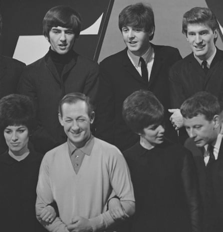 With the band … Matthew with members of the Beatles, the Searchers and the Breakaways on Thank Your Lucky Stars, 1963.
